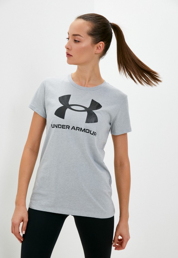 

Футболка Under Armour, Серый, UA SPORTSTYLE LOGO SS