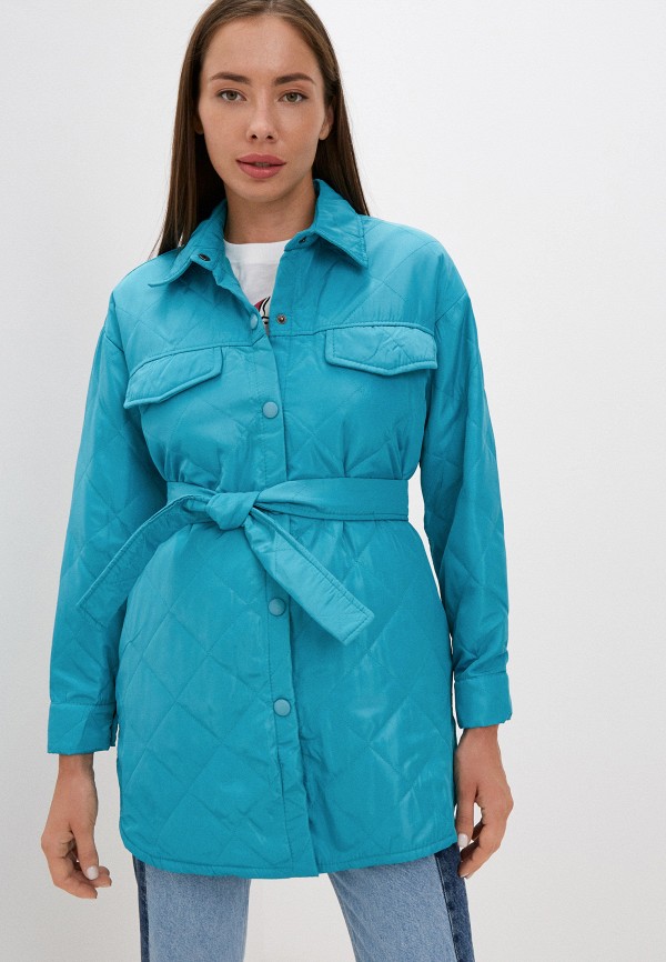 

Куртка утепленная Lakressi, Бирюзовый, Overshirt