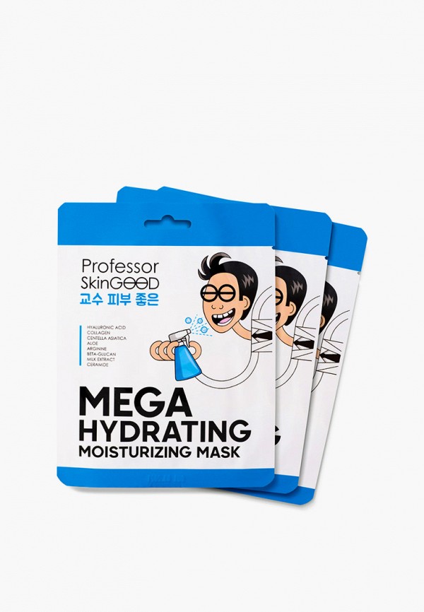 

Маски для лица 3 шт. Professor SkinGood, Прозрачный, увлажняющие, Mega hydrating moisturizing mask, с гиалуроновой кислотой и коллагеном