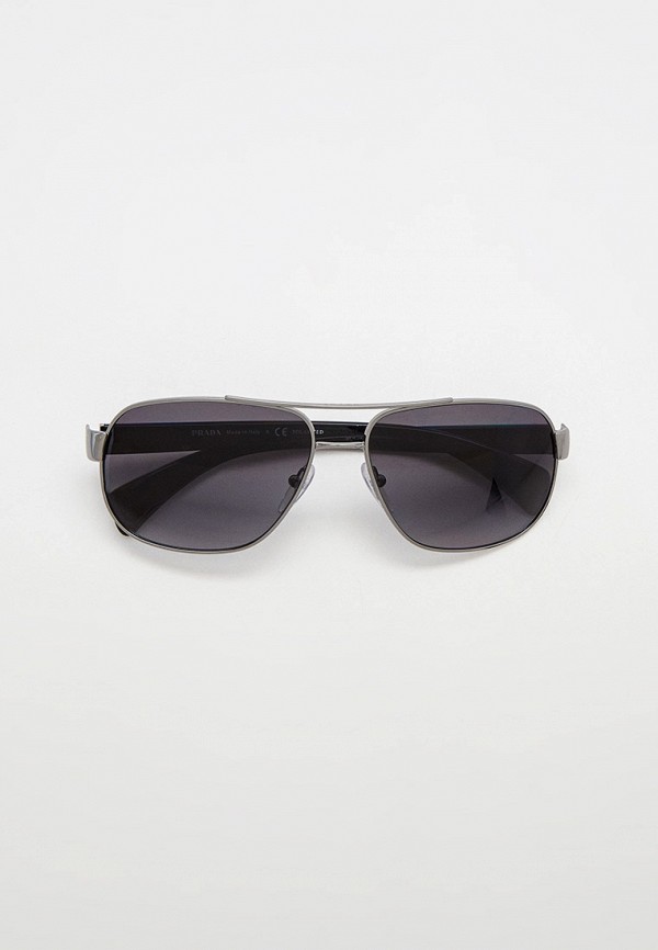 

Очки солнцезащитные Prada, Серебряный, PR 52PS 5AV5W1