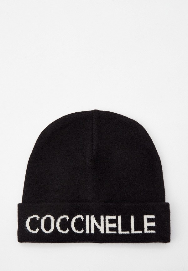 

Шапка Coccinelle, Черный, MAXI LOGO