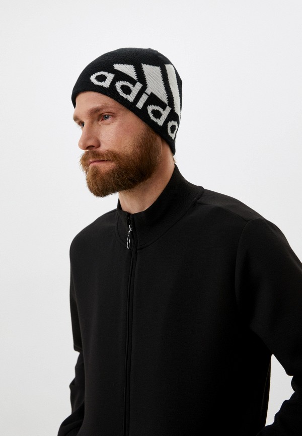 Шапка adidas черный, размер 52, фото 3