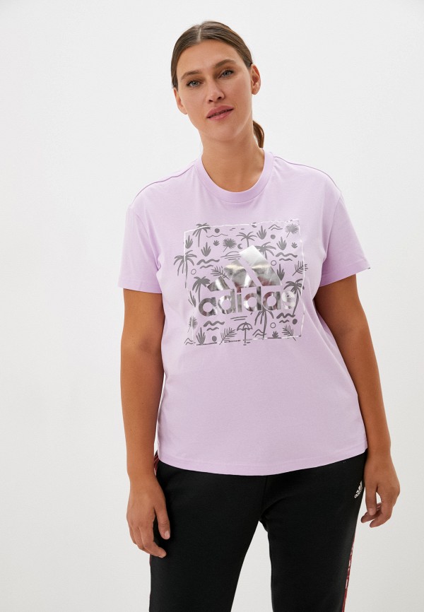 

Футболка adidas, Фиолетовый, W FOIL BOS G T