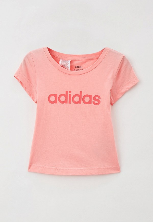 

Футболка adidas, Розовый, YG E LIN TEE
