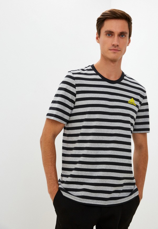 

Футболка adidas, Серый, M STRIPY SJ T