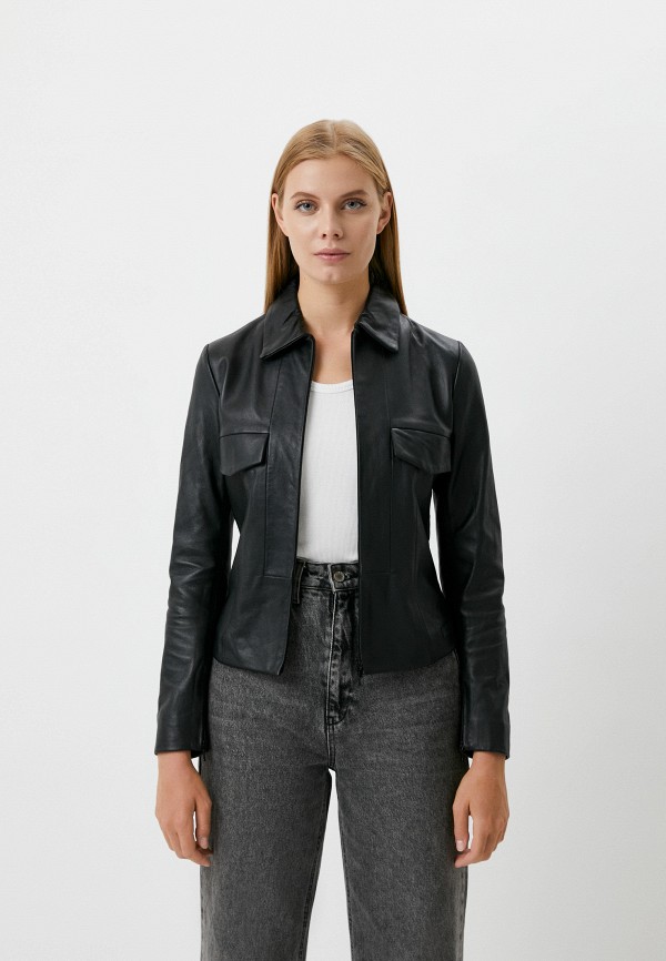 

Куртка кожаная Trussardi, Черный