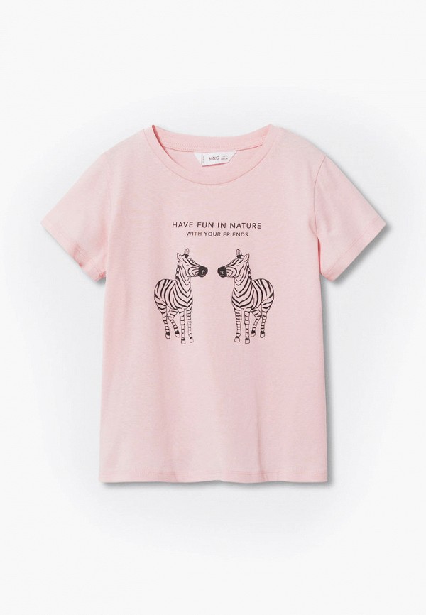 

Футболка Mango Kids, Розовый, SHELDOMC