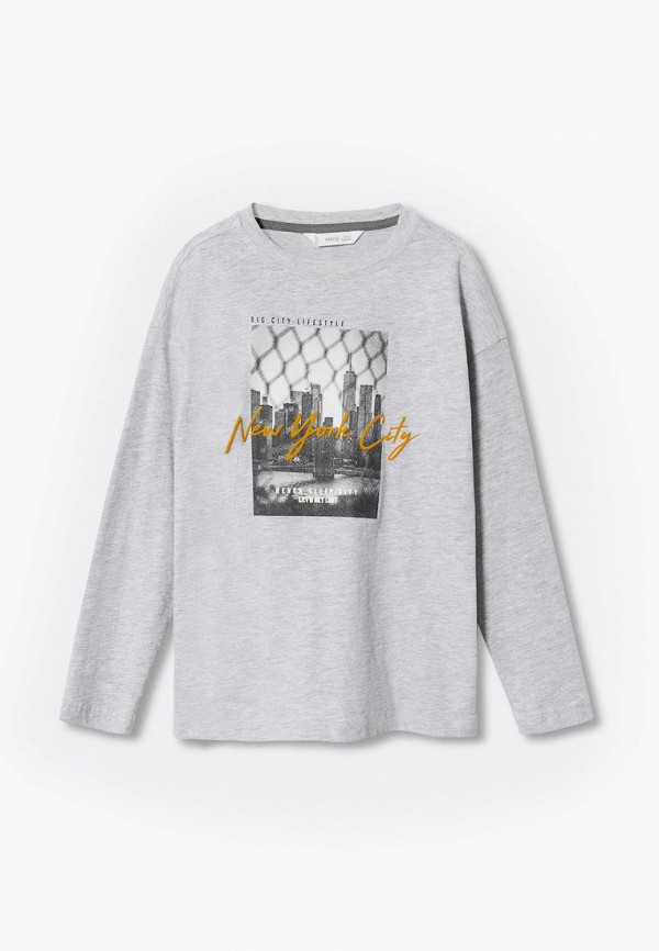 

Лонгслив Mango Kids, Серый, PARK