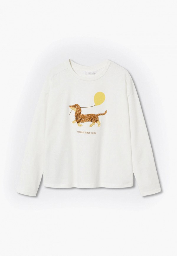 

Лонгслив Mango Kids, Белый, CONGLI