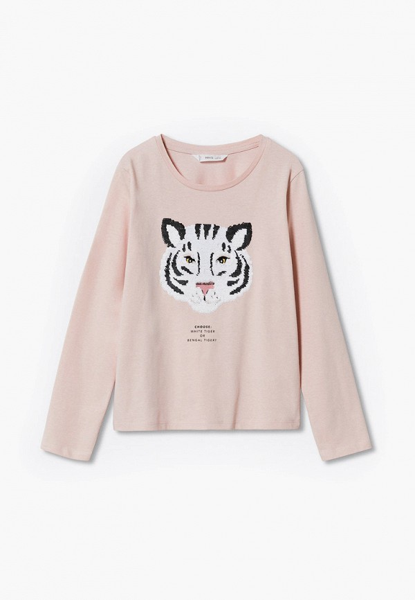 

Лонгслив Mango Kids, Розовый, LOLLY