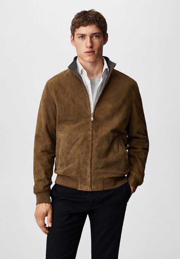 

Куртка кожаная Mango Man, Разноцветный, reversible, MIR