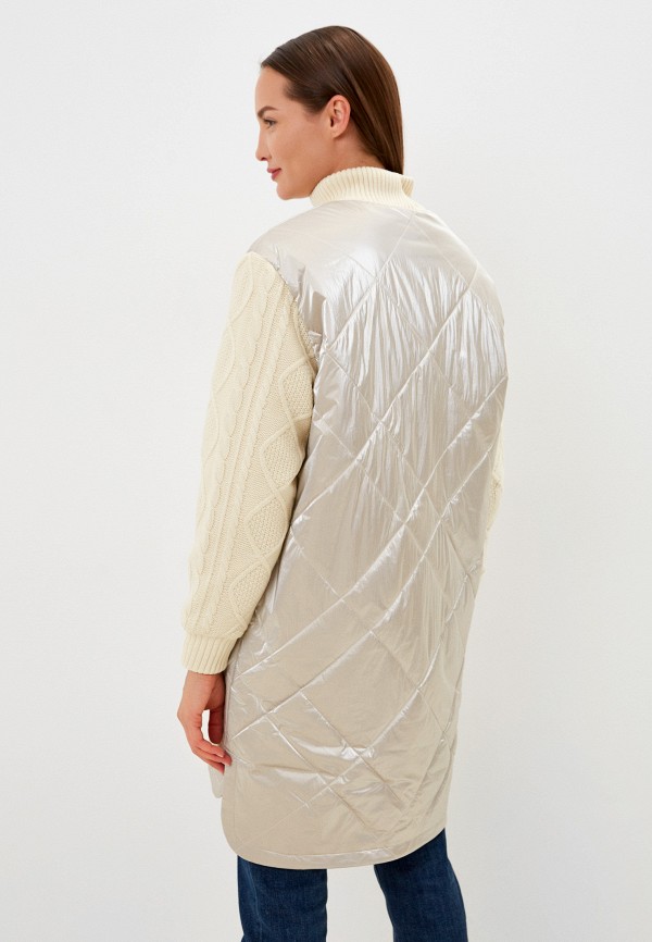 Куртка утепленная Nataliy Beate бежевый, размер 52, фото 3