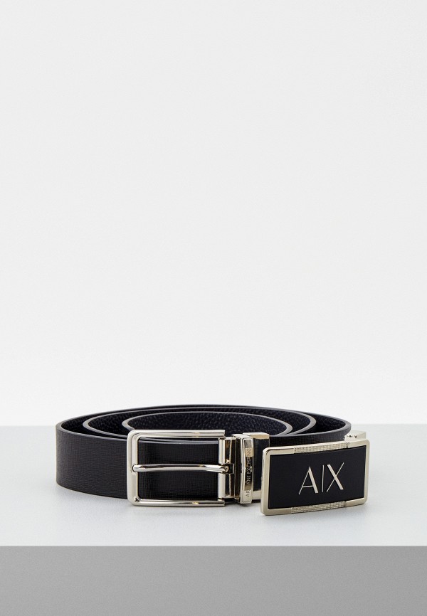 

Ремень и сменная пряжка Armani Exchange, Черный