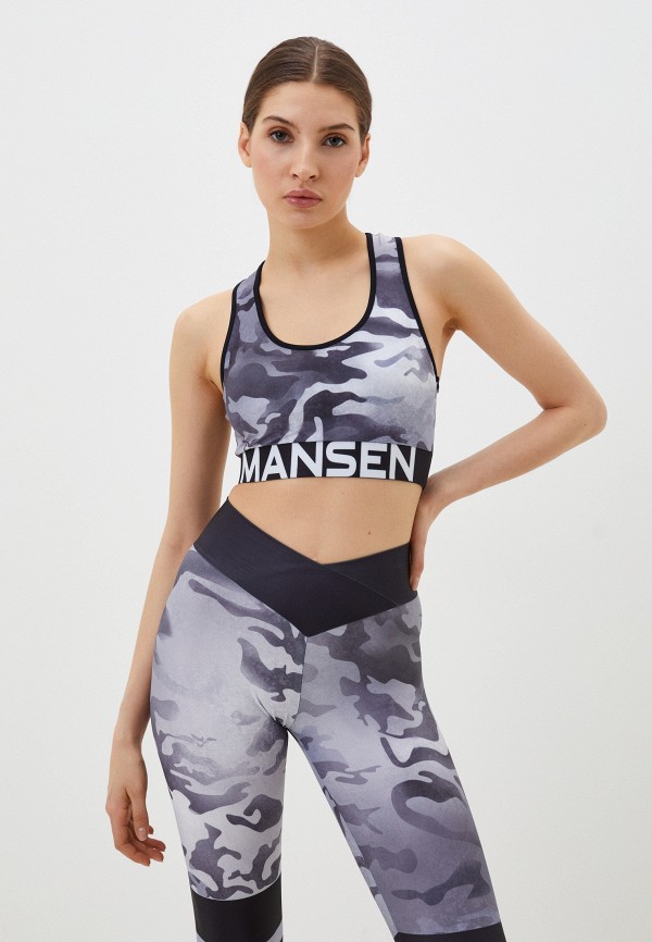 

Топ спортивный Mansen, Серый, Military