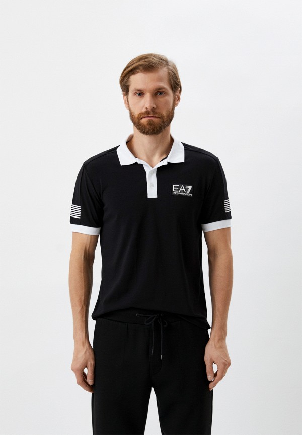 

Поло EA7, Черный, TENNIS CLUB