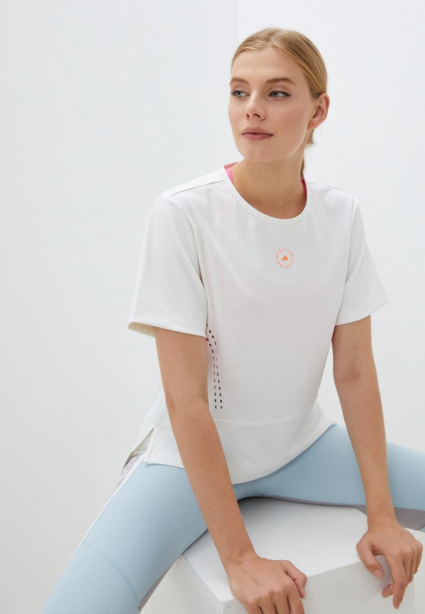 

Футболка спортивная adidas by Stella McCartney, Белый, TRUESTR L TEE