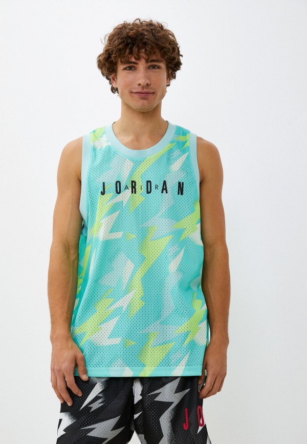 

Майка спортивная Jordan, Бирюзовый, M J JUMPMAN AOP JERSEY
