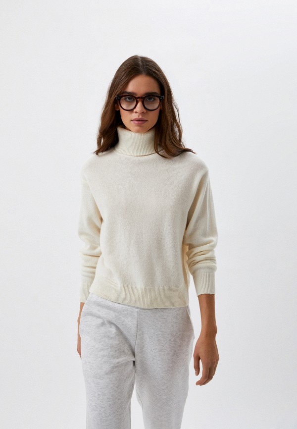 

Водолазка UNIQLO, Белый, из овечьей шерсти класса премиум