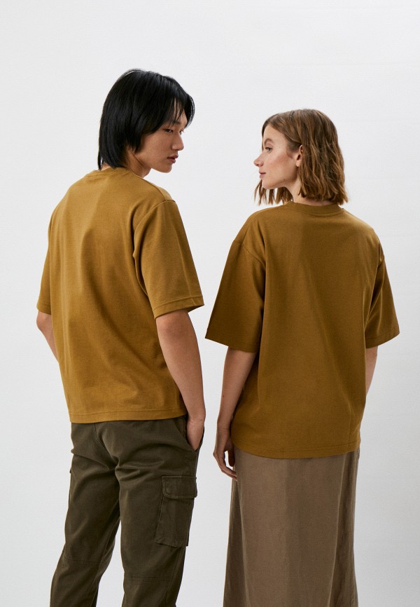 Футболка UNIQLO коричневый, размер 46, фото 3