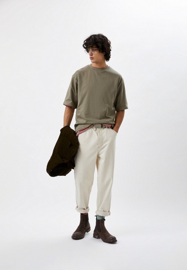 Футболка UNIQLO хаки, размер 46, фото 3
