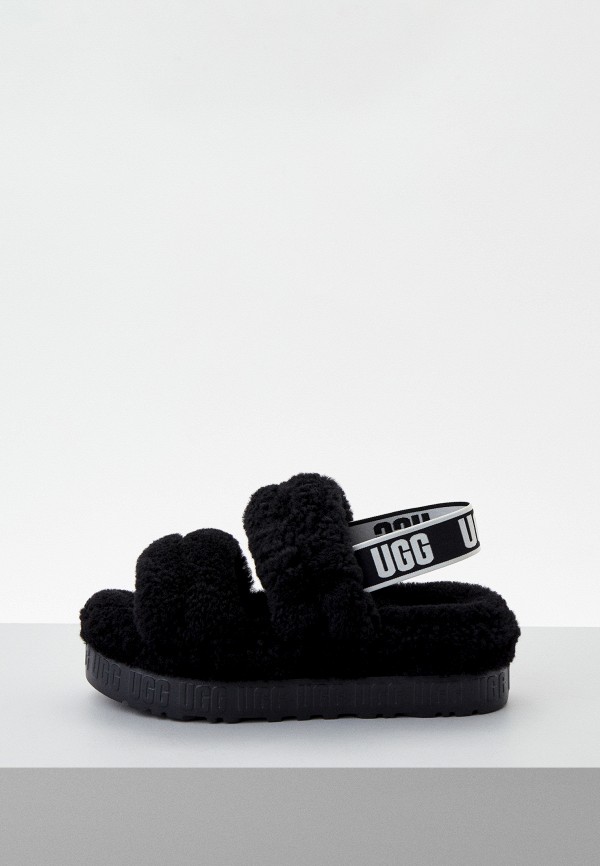 

Босоножки UGG, Черный, OH FLUFFITA