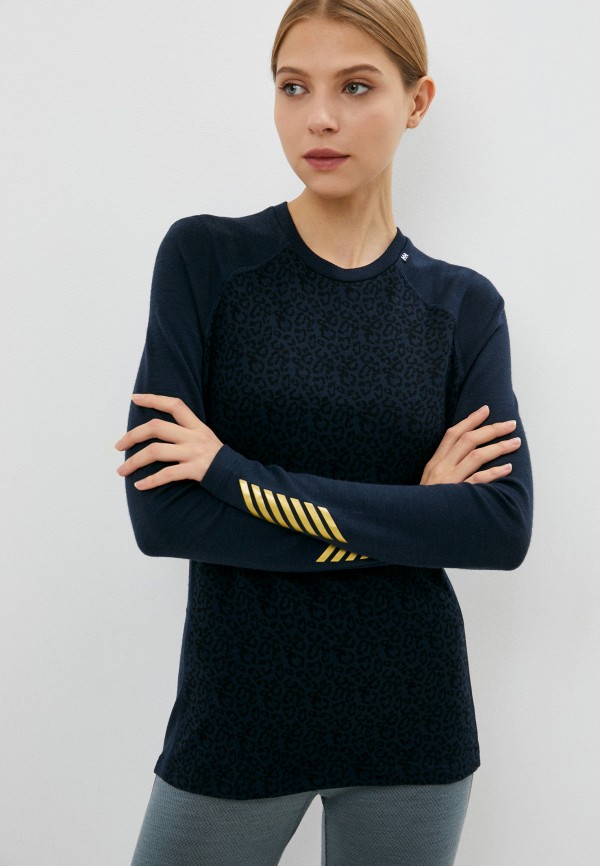 

Термобелье верх Helly Hansen, Синий, W LIFA MERINO MIDWEIGHT GRAPHIC CREW