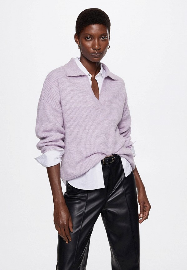 

Пуловер Mango, Фиолетовый, CARLOS