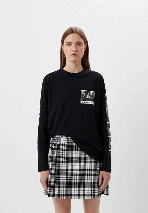 

Лонгслив Karl Lagerfeld, Черный