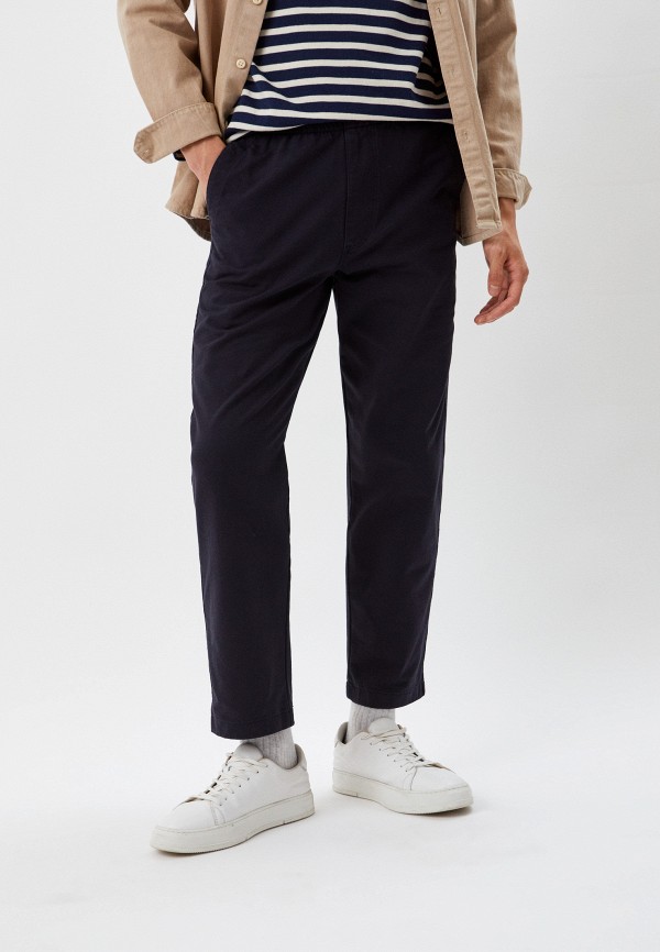 

Брюки UNIQLO, Синий, из ткани джерси