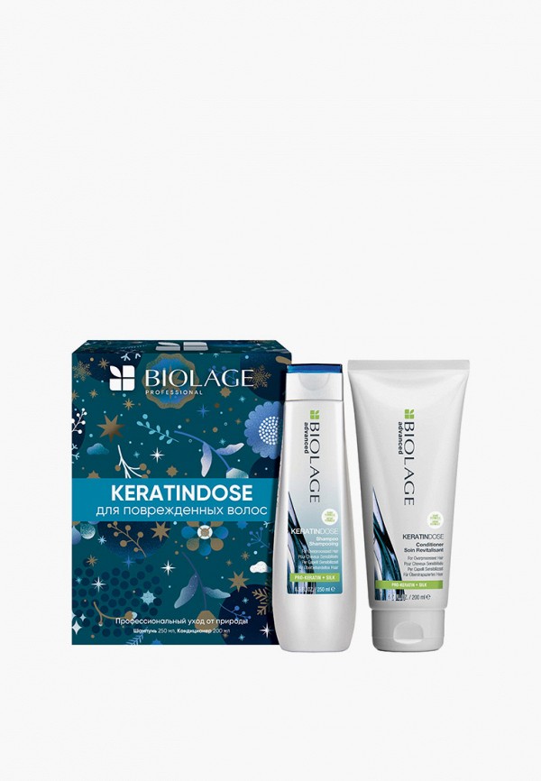 

Набор для ухода за волосами Matrix, Прозрачный, Keratin Dose для сильно поврежденных волос, Шампунь 250 мл и Кондиционер 200 мл
