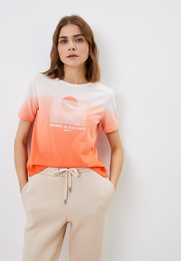 

Футболка Roxy, Коралловый, BIARRITZ VIBES J TEES MHF0