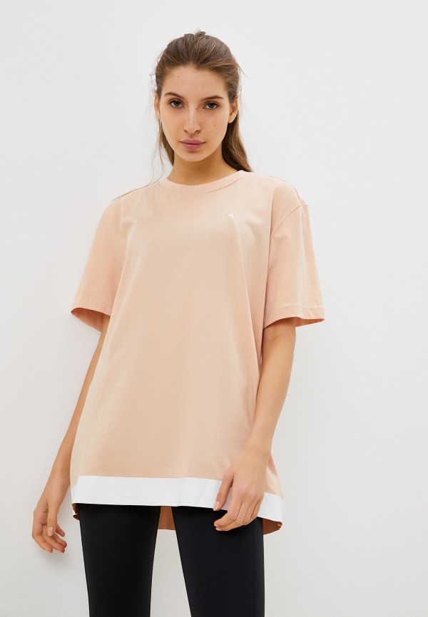 

Футболка adidas by Stella McCartney, Коралловый, COTTON TEE