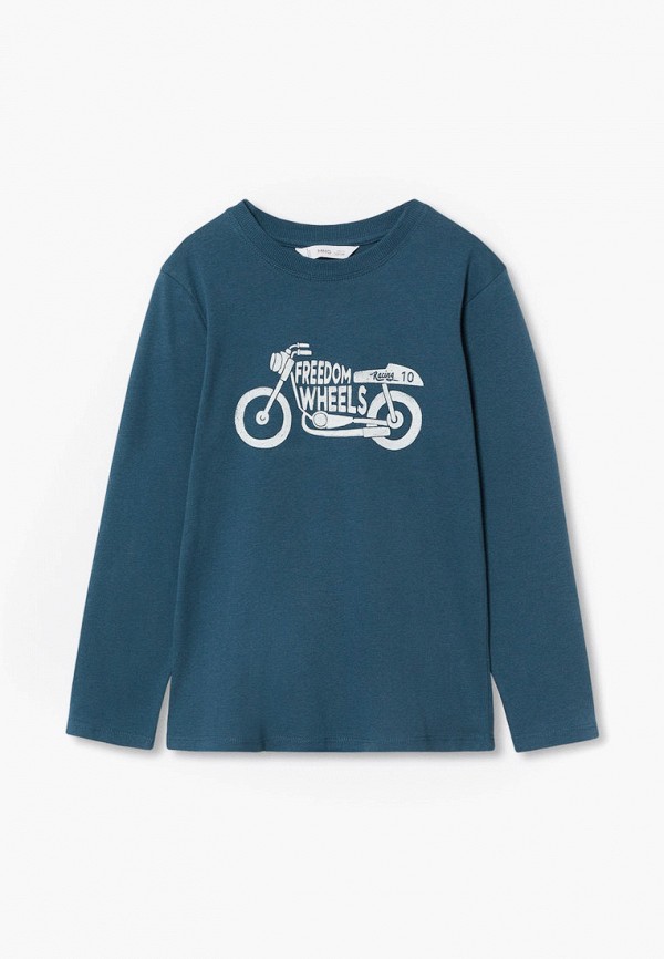 

Лонгслив Mango Kids, Синий, MOTORFUL