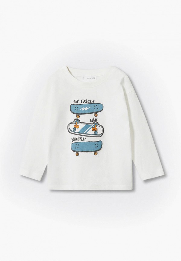 

Лонгслив Mango Kids, Белый, OLLIE