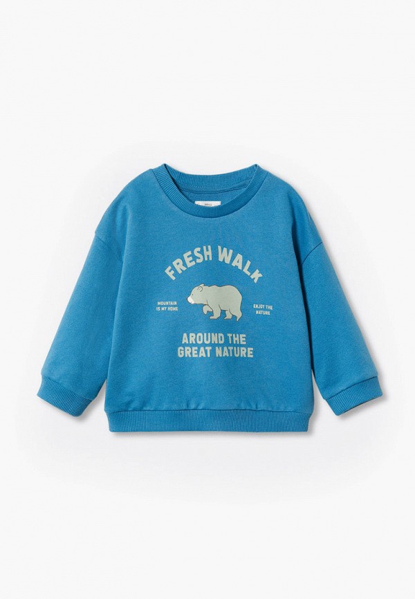 

Свитшот Mango Kids, Голубой, BEAR