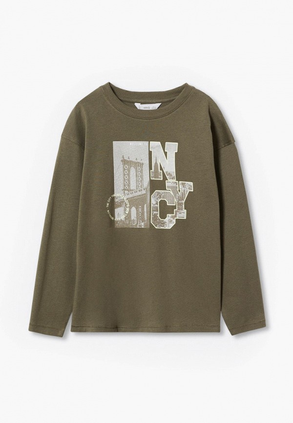 

Лонгслив Mango Kids, Хаки, CITY