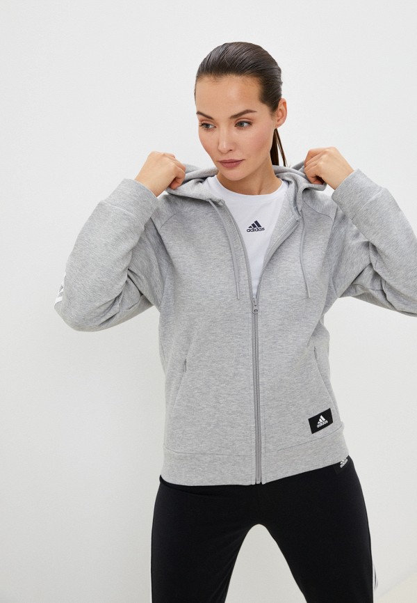 

Толстовка adidas, Серый, W FI 3S FZ REG
