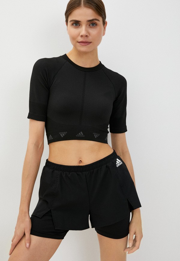 

Топ спортивный adidas, Черный, WTR AEROKNIT T