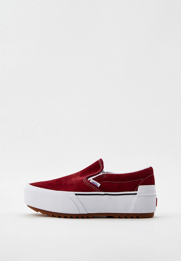

Слипоны Vans, Бордовый