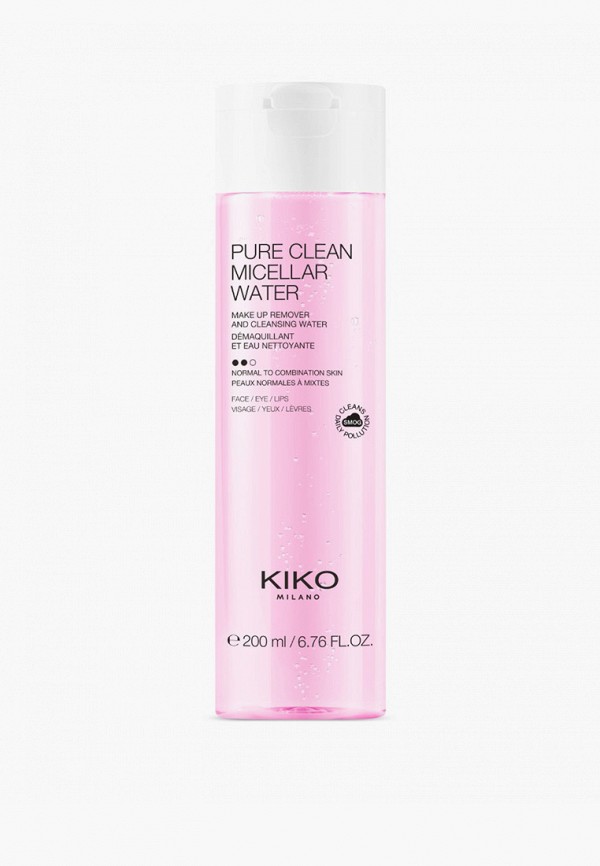 

Мицеллярная вода Kiko Milano, Прозрачный, PURE CLEAN MICELLAR WATER NORMAL TO COMBINATION, 200 мл