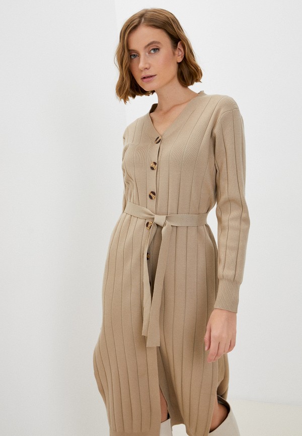 Платье Diverius бежевый, размер 42, фото 2