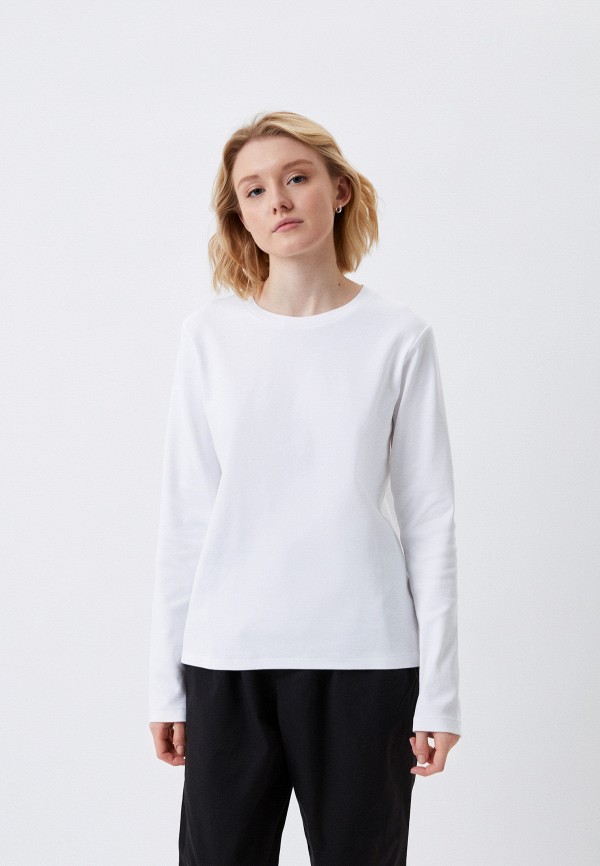 

Лонгслив UNIQLO, Белый, из эластичного хлопка