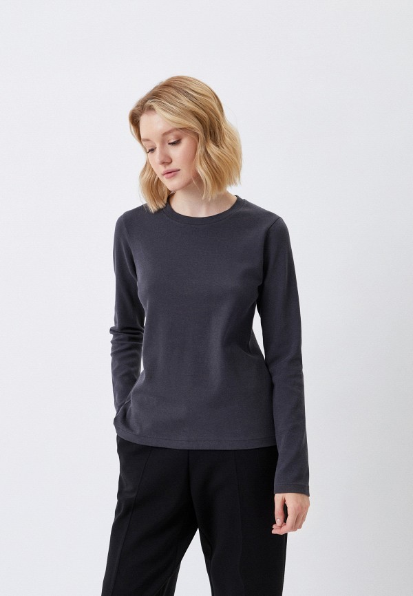 

Лонгслив UNIQLO, Серый, из эластичного хлопка