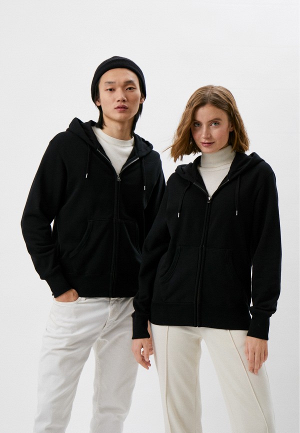 

Толстовка UNIQLO, Черный, на молнии