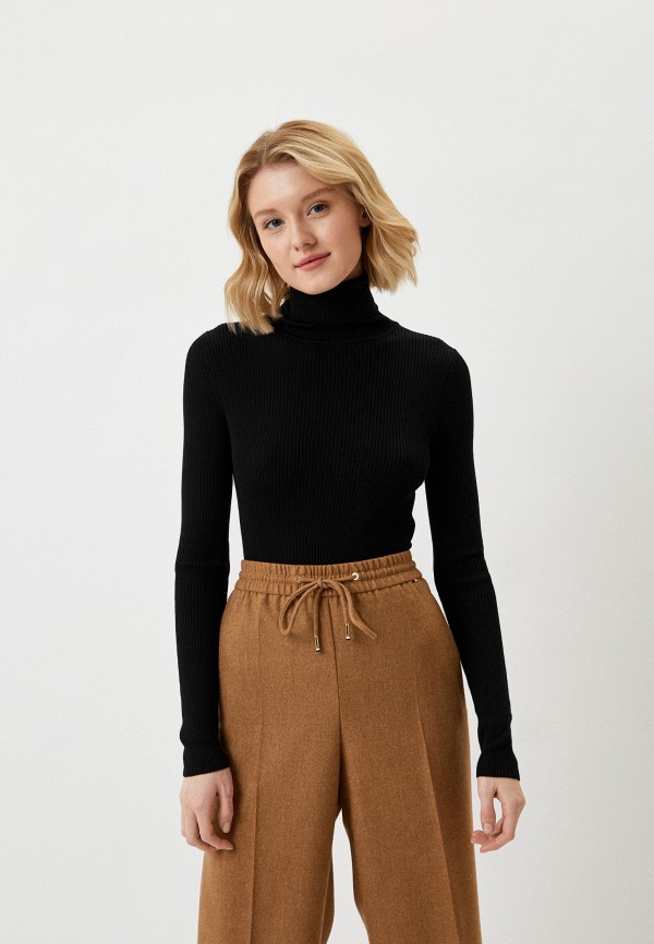 

Водолазка UNIQLO, Черный, из экстратонкой мериносовой шерсти
