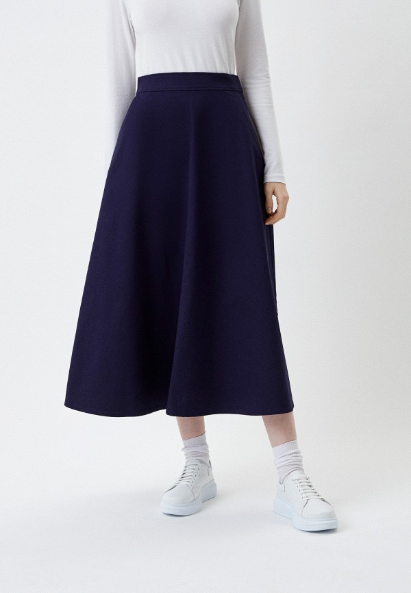

Юбка UNIQLO, Синий, из хлопка