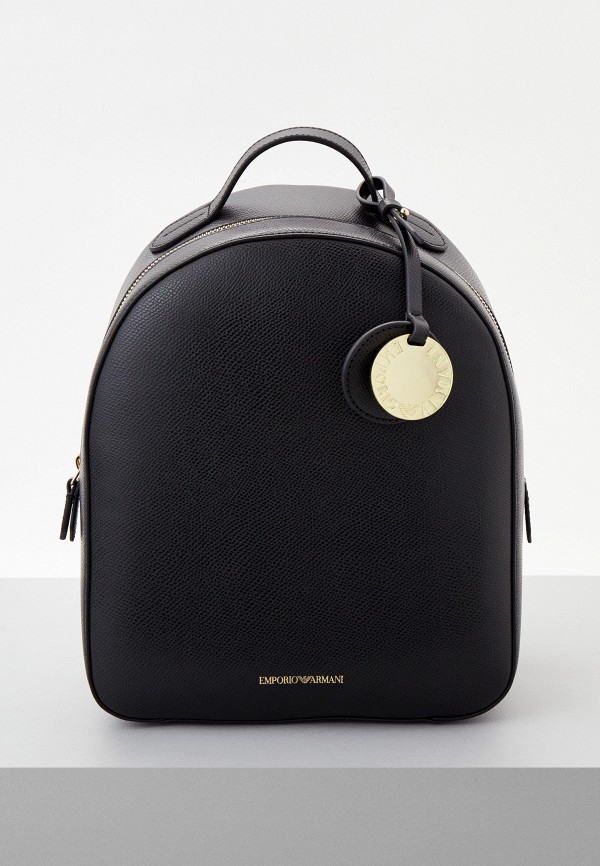 Рюкзак и брелок Emporio Armani черного цвета