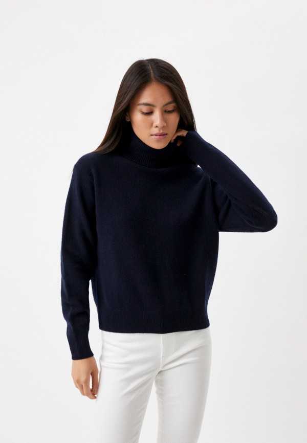 

Водолазка UNIQLO, Синий, из овечьей шерсти класса премиум