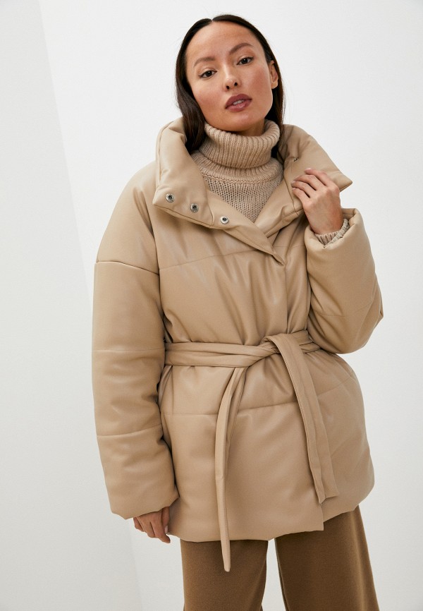 Куртка кожаная утепленная Marsena