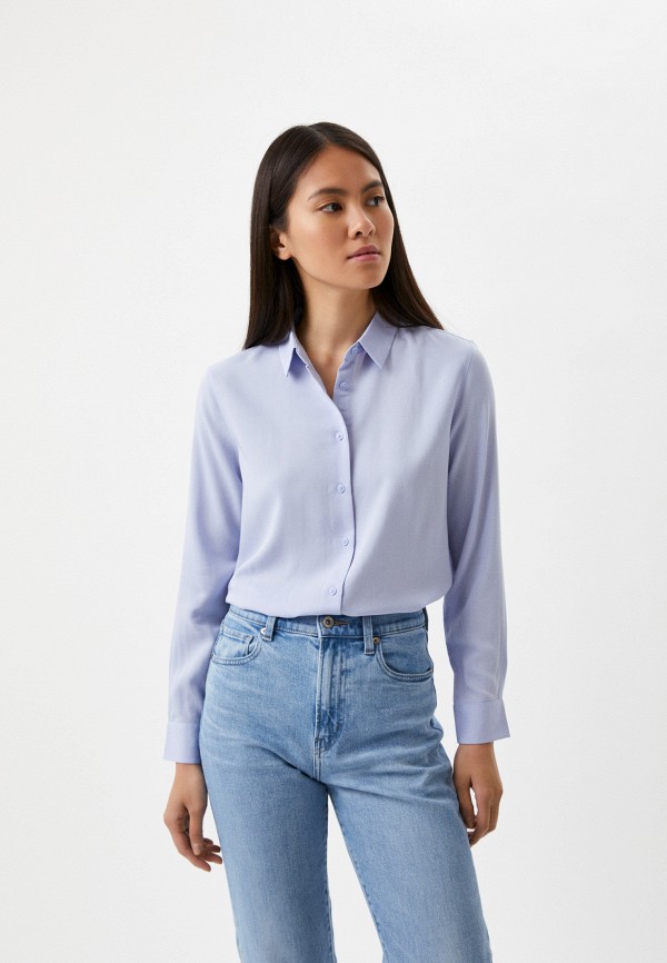 

Блуза UNIQLO, Голубой, из вискозы